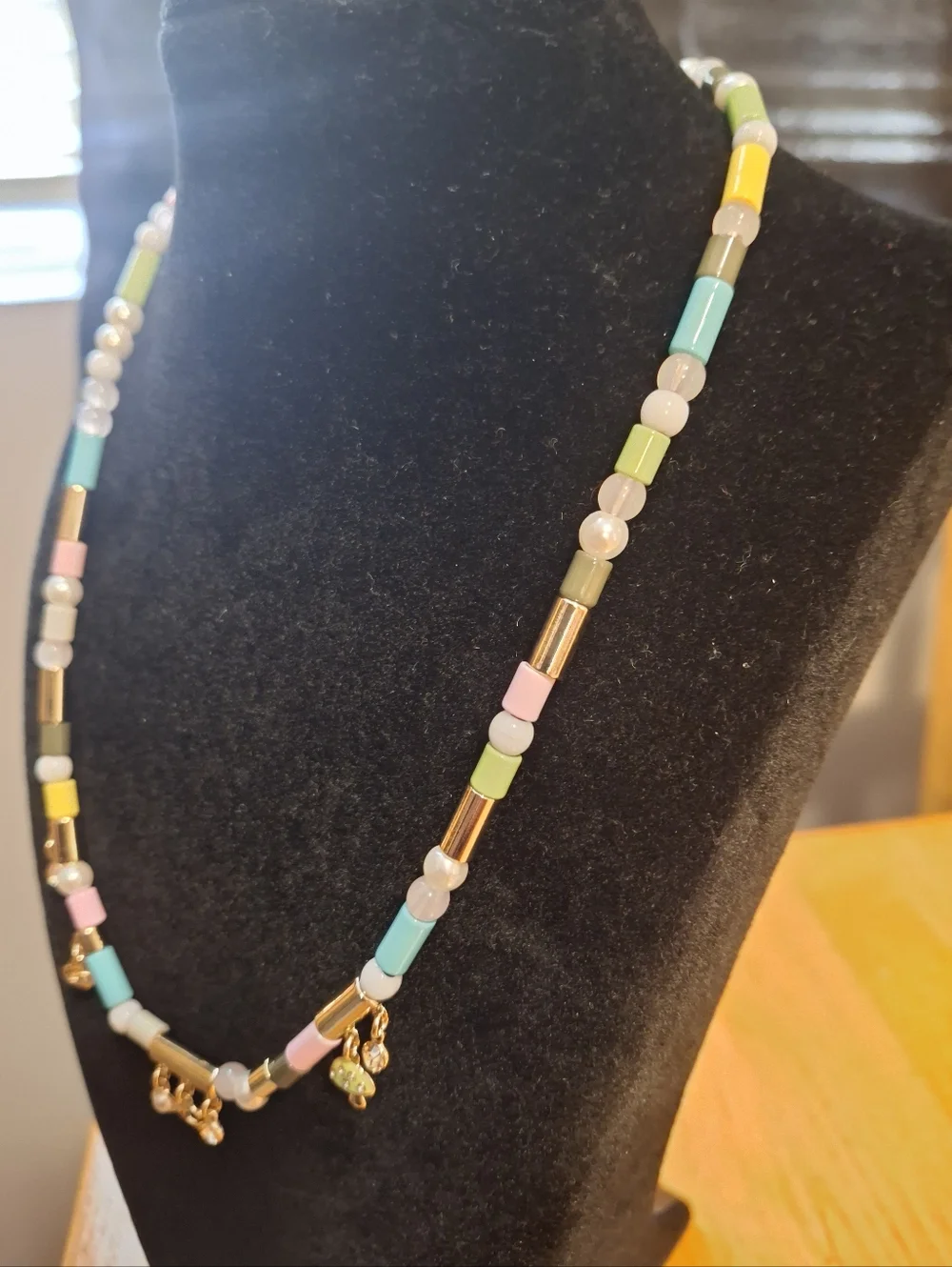 Coach Heart Multi Charm Beaded Necklace NWT - Picture 10 of 13